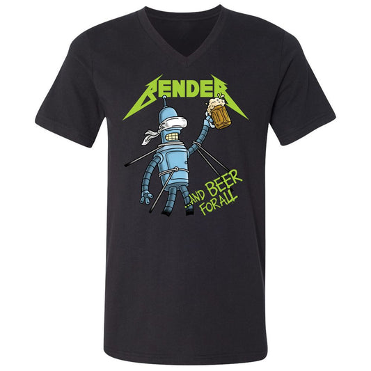 Unisex V-Neck T-Shirt - 75AK1AEJ - Black - 1