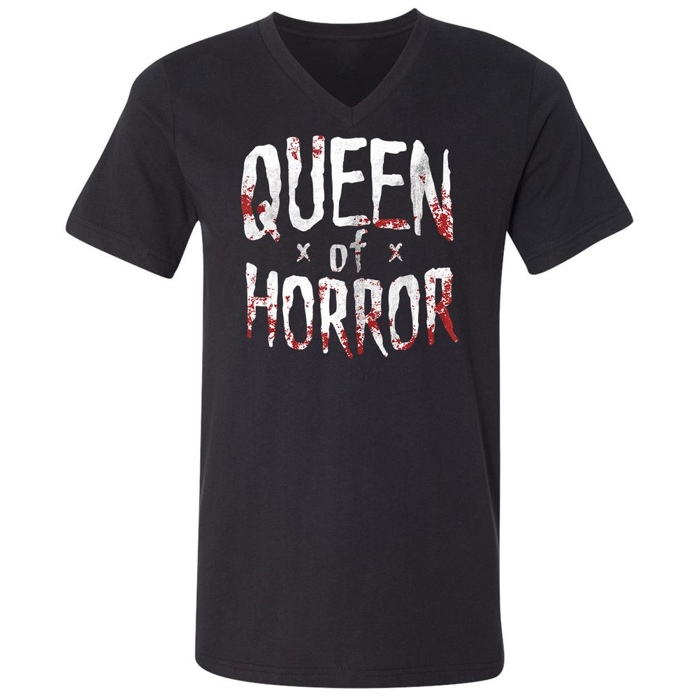 Unisex V-Neck T-Shirt - NFZNU3F8 - Black - 1