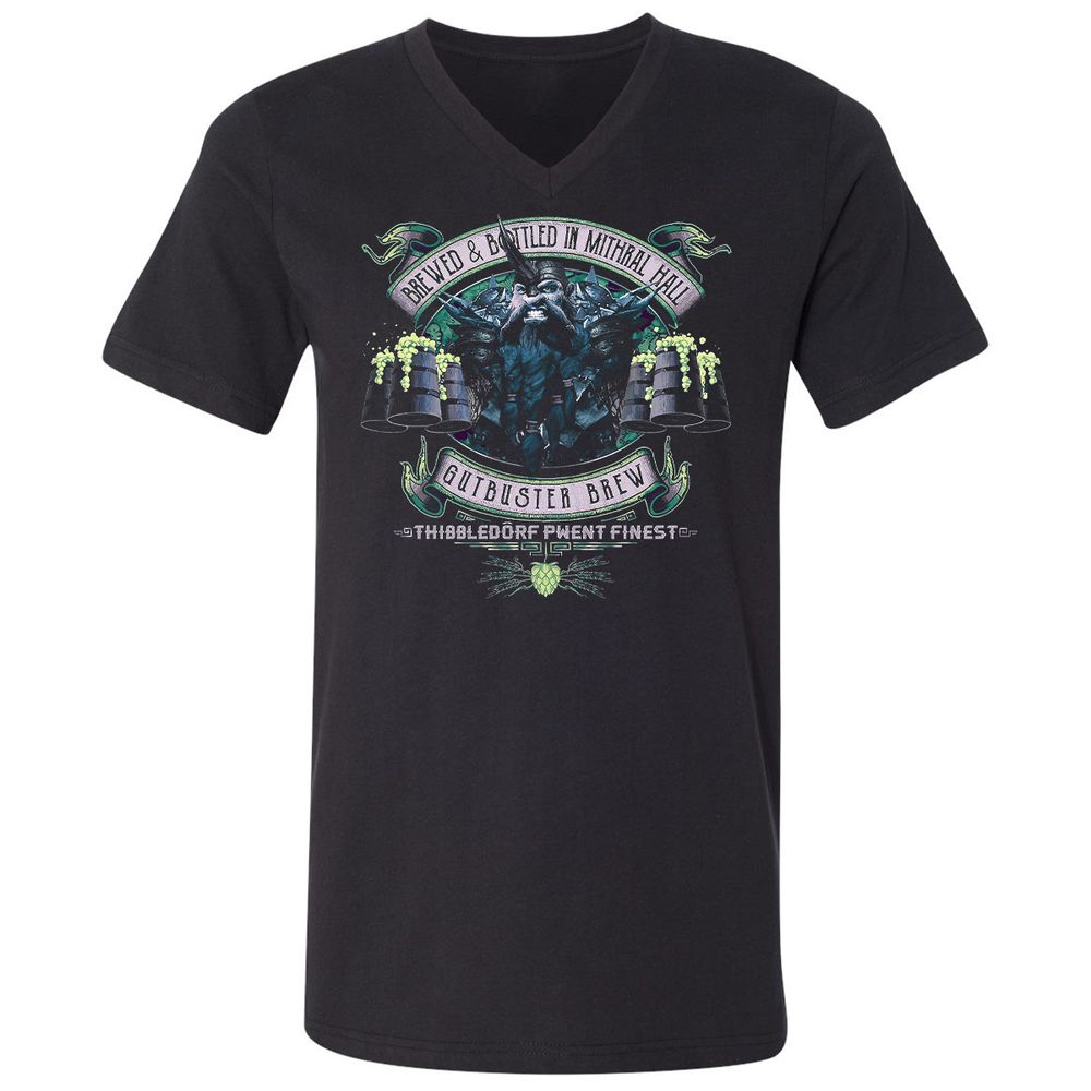 Unisex V-Neck T-Shirt - NL39G1LK - Black - 1