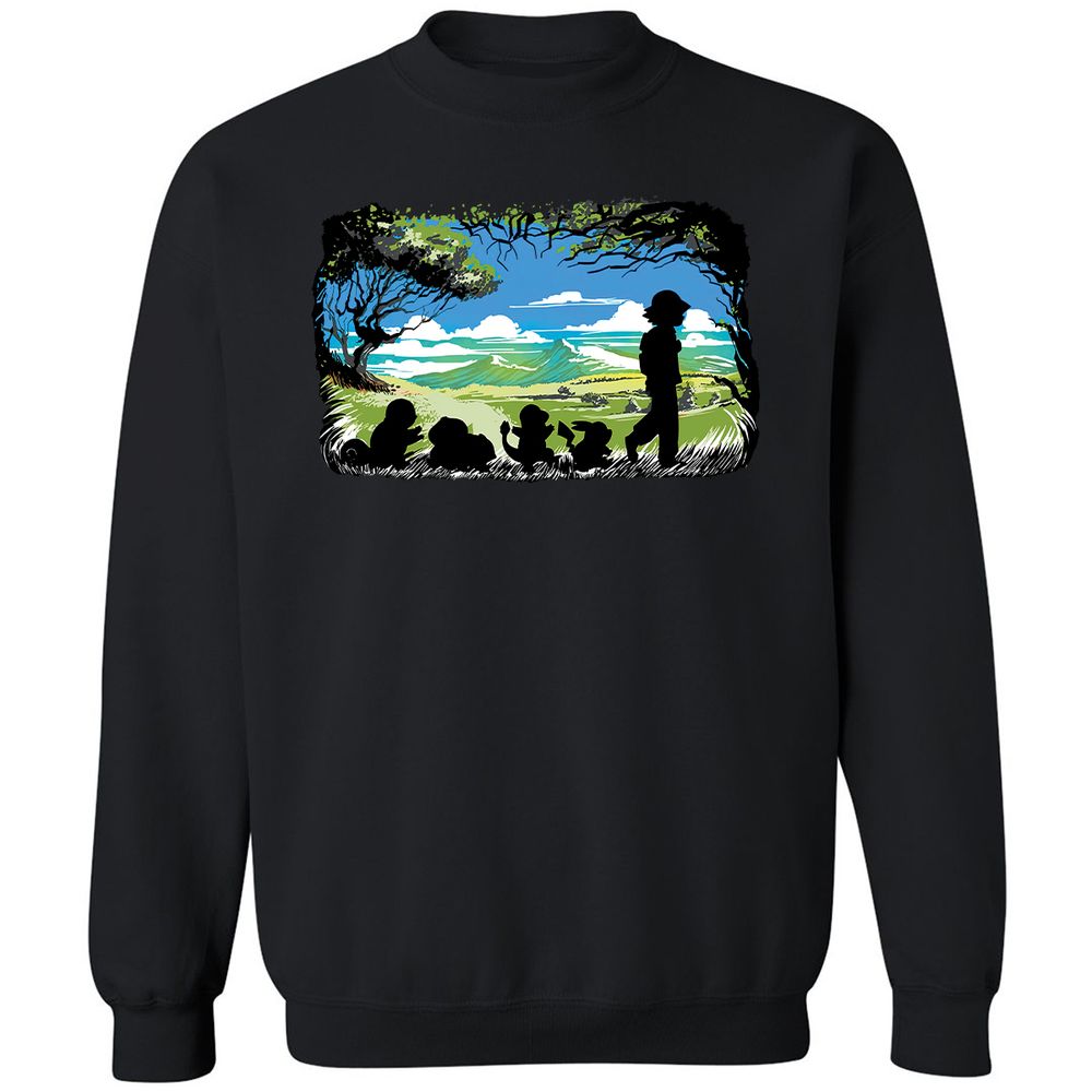 Classic Unisex Sweatshirt - C3Y9D6QF - Black - 1