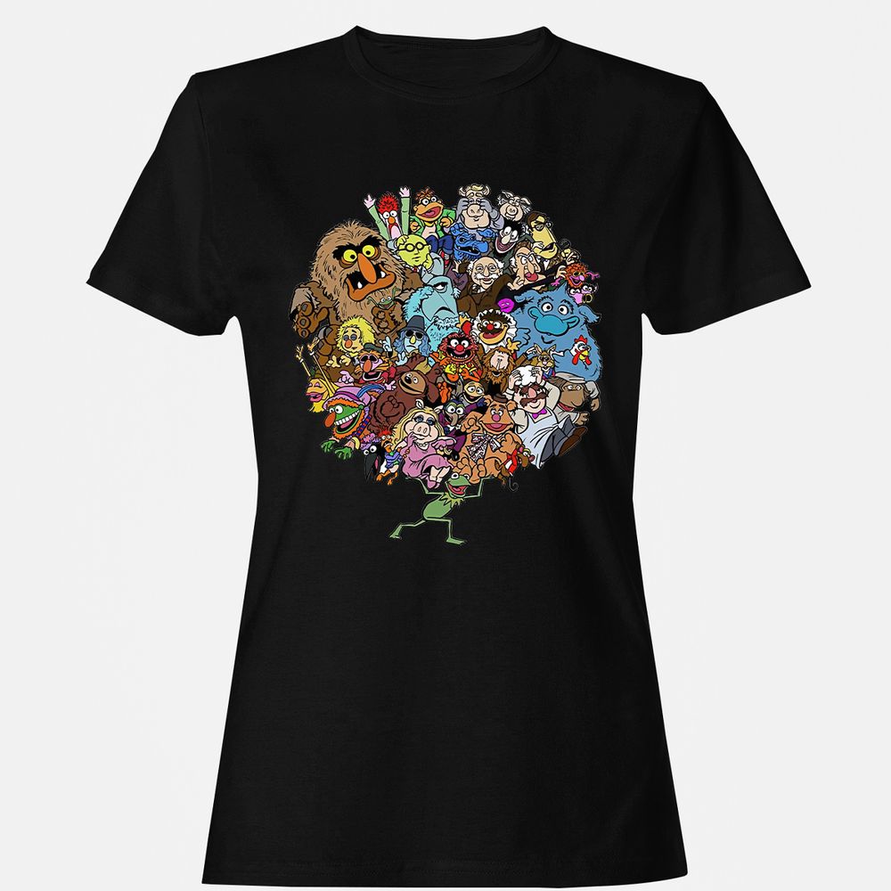 Women's T-Shirt - 4V6SHPYQ - Black - 1