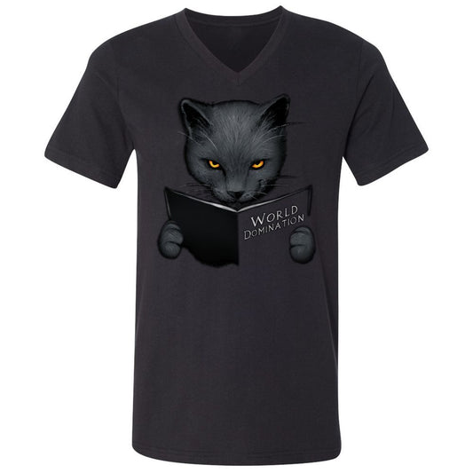 Unisex V-Neck T-Shirt - 19BJUZDP - Black - 1