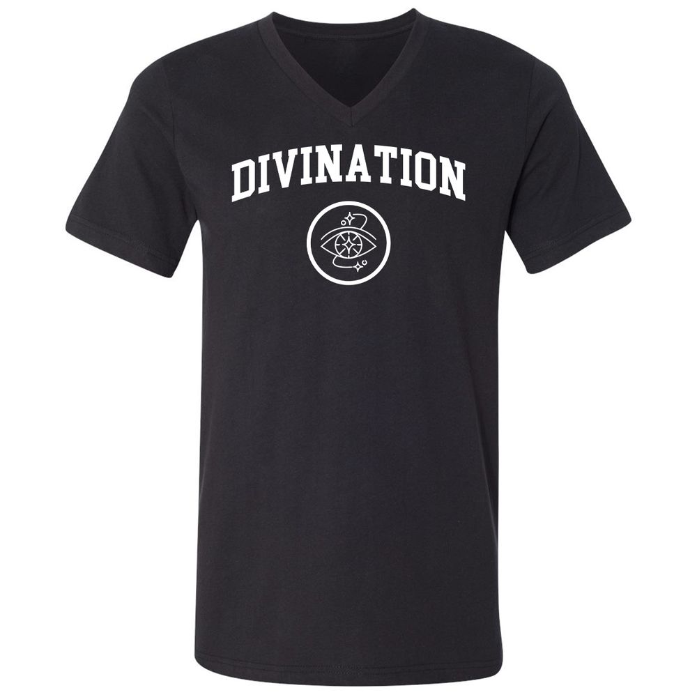 Unisex V-Neck T-Shirt - 4ZF4486B - Black - 1