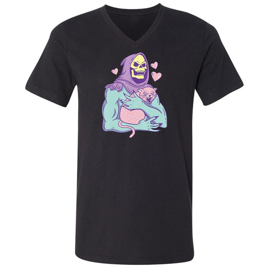 Unisex V-Neck T-Shirt - A3GSBGDK - Black - 1