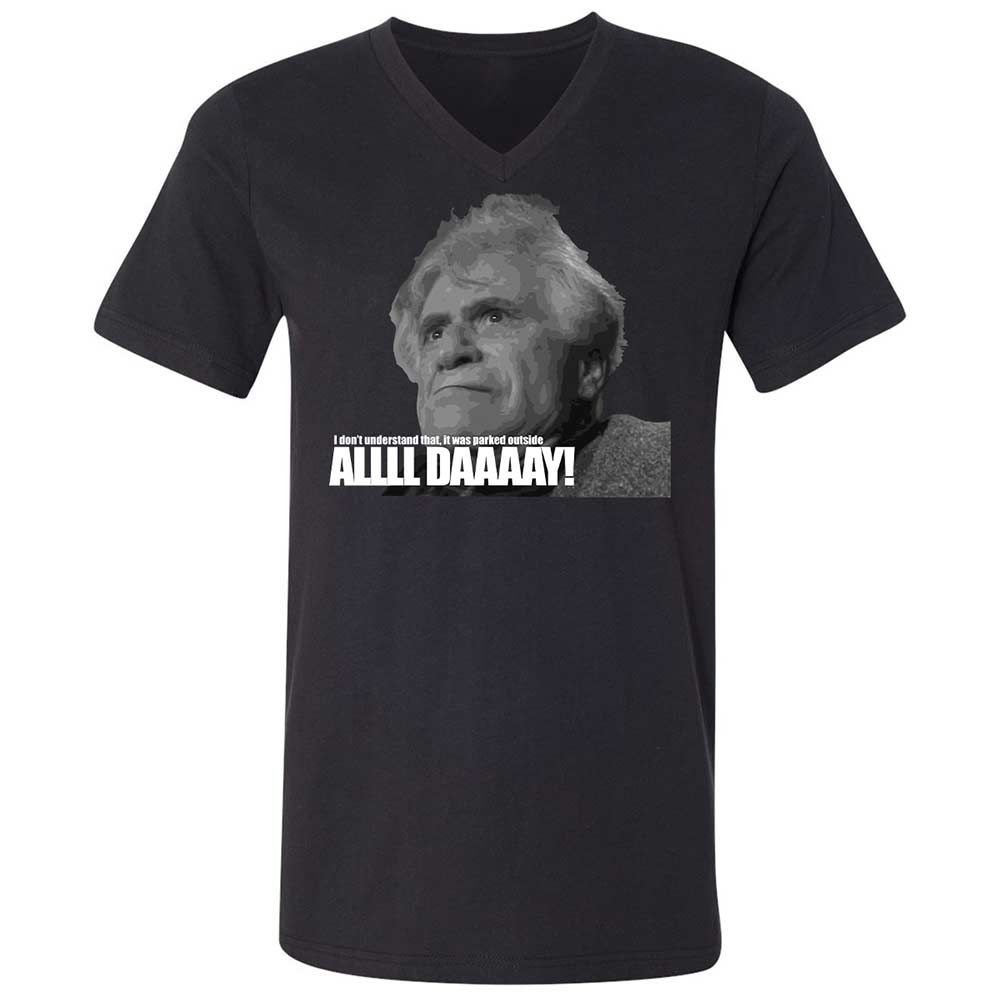 Unisex V-Neck T-Shirt - 577CGKYR - Black - 1