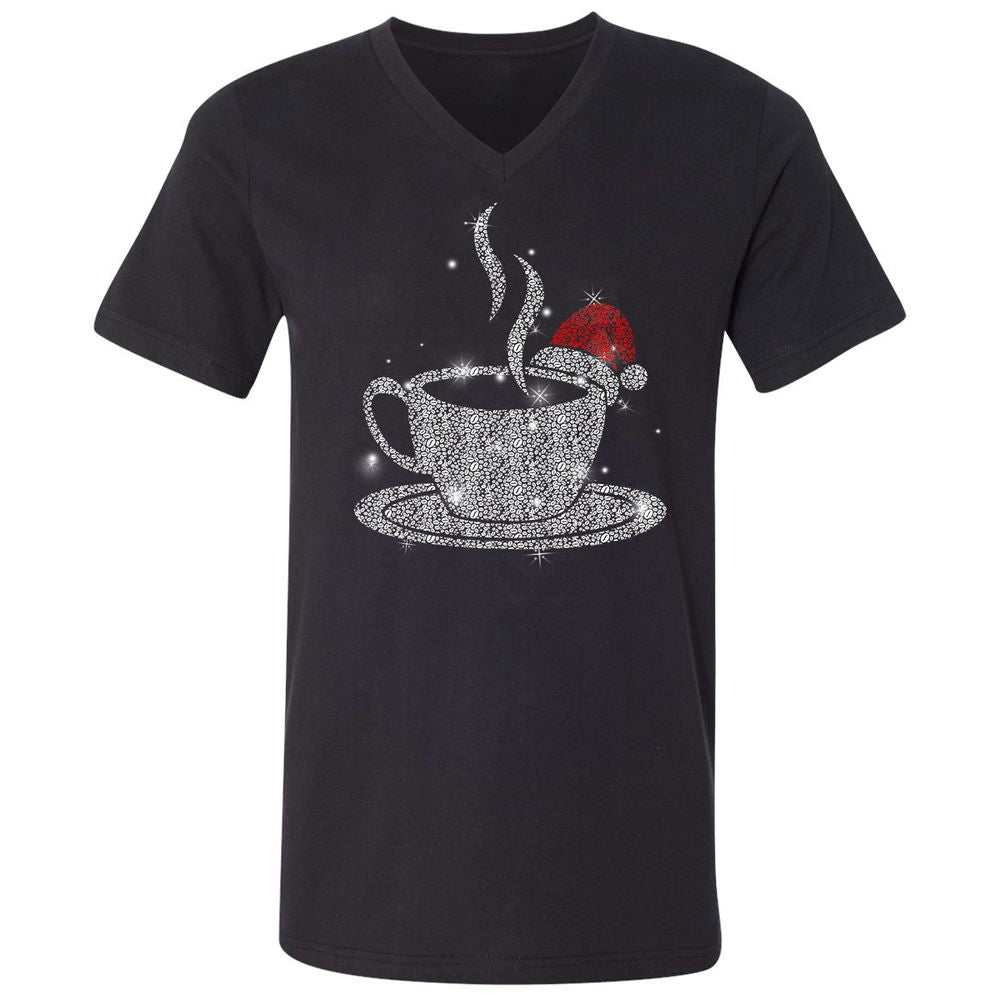 Unisex V-Neck T-Shirt - Y2JF5PGA - Black - 1