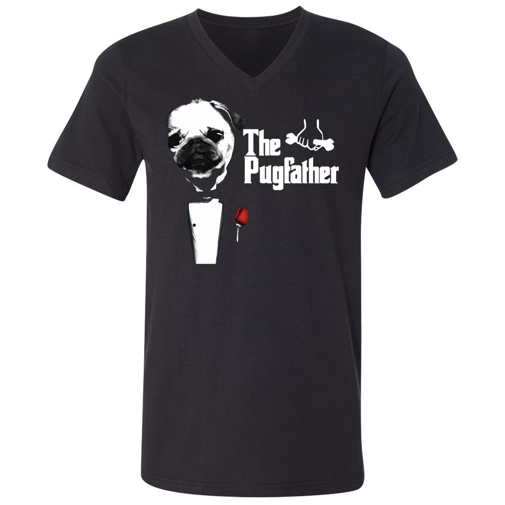 Unisex V-Neck T-Shirt - 3188T2FZ - Black - 1