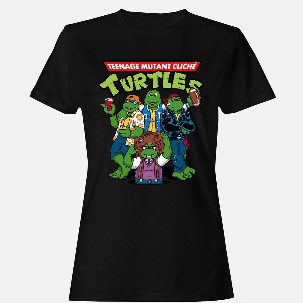 Women's T-Shirt - E8X6KG7S - Black - 1