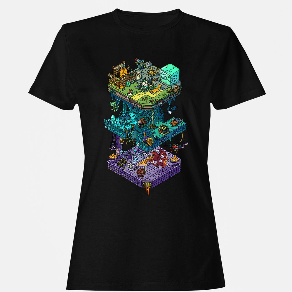 Women's T-Shirt - 591ELRKZ - Black - 1