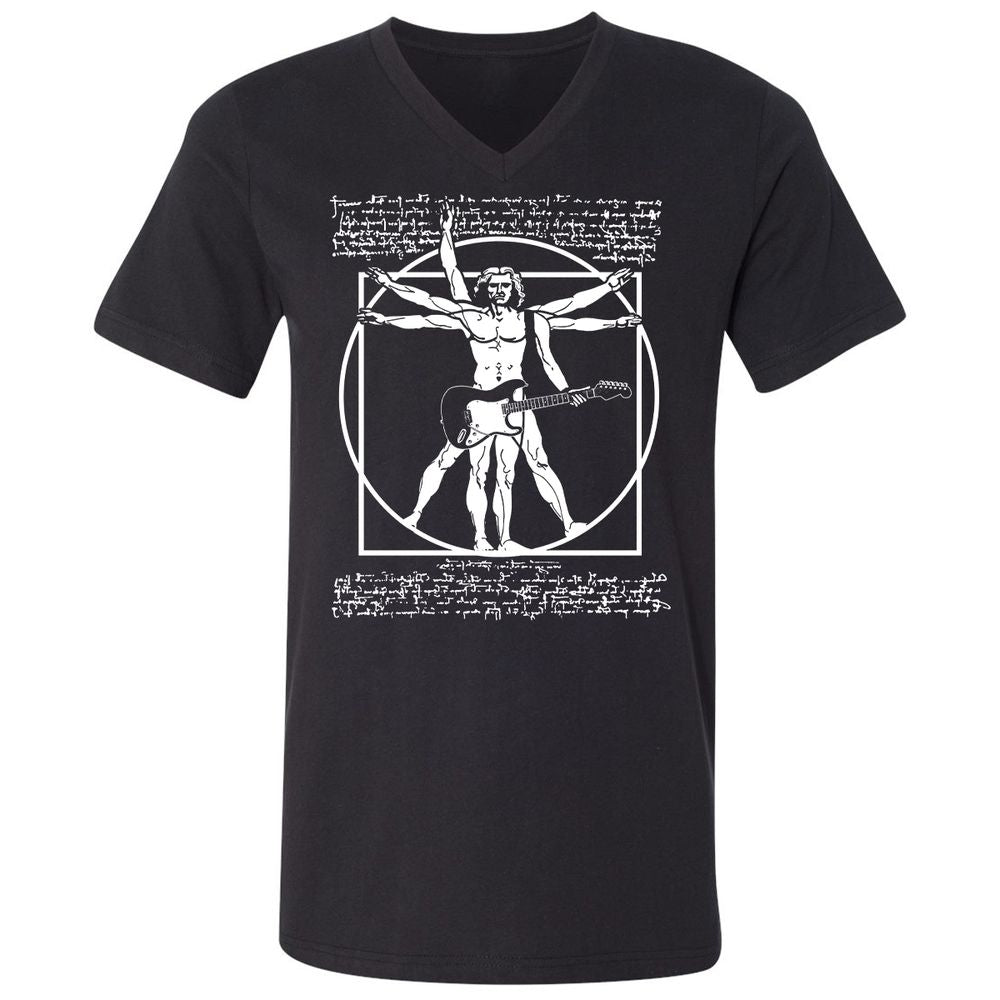 Unisex V-Neck T-Shirt - WF9HMBSC - Black - 1