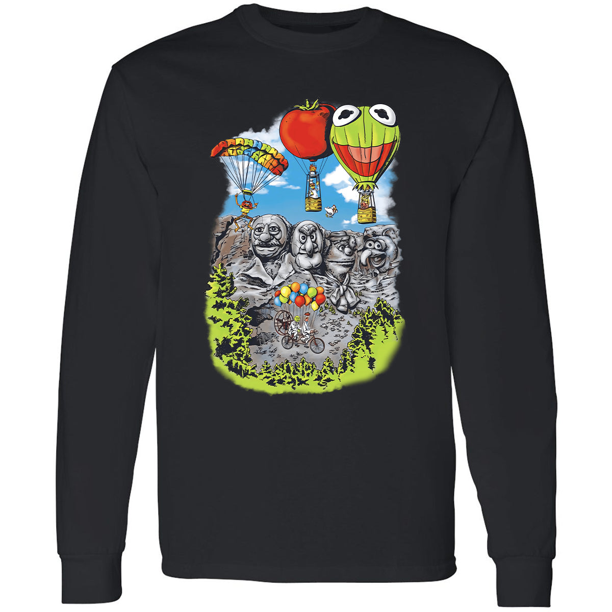 Long Sleeve T-Shirt - GSHVZWWU - Black - 1