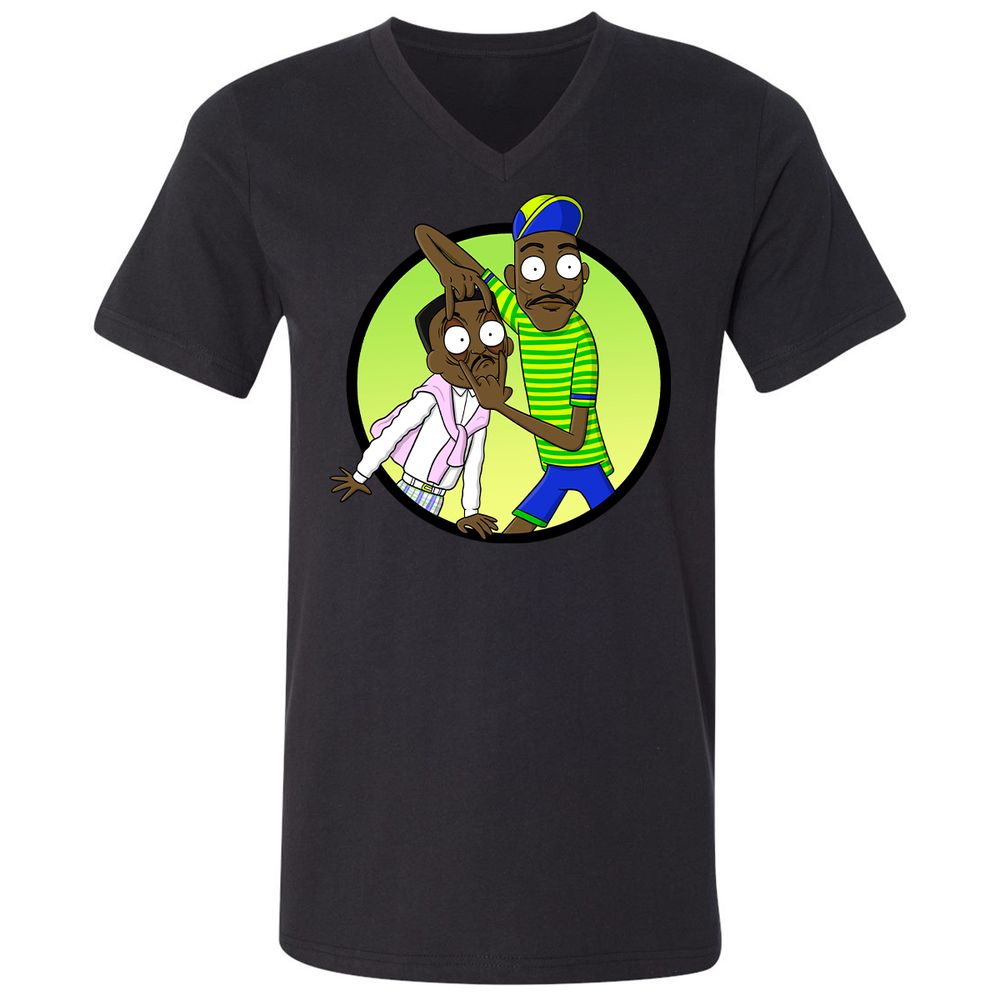 Unisex V-Neck T-Shirt - R871CSAD - Black - 1