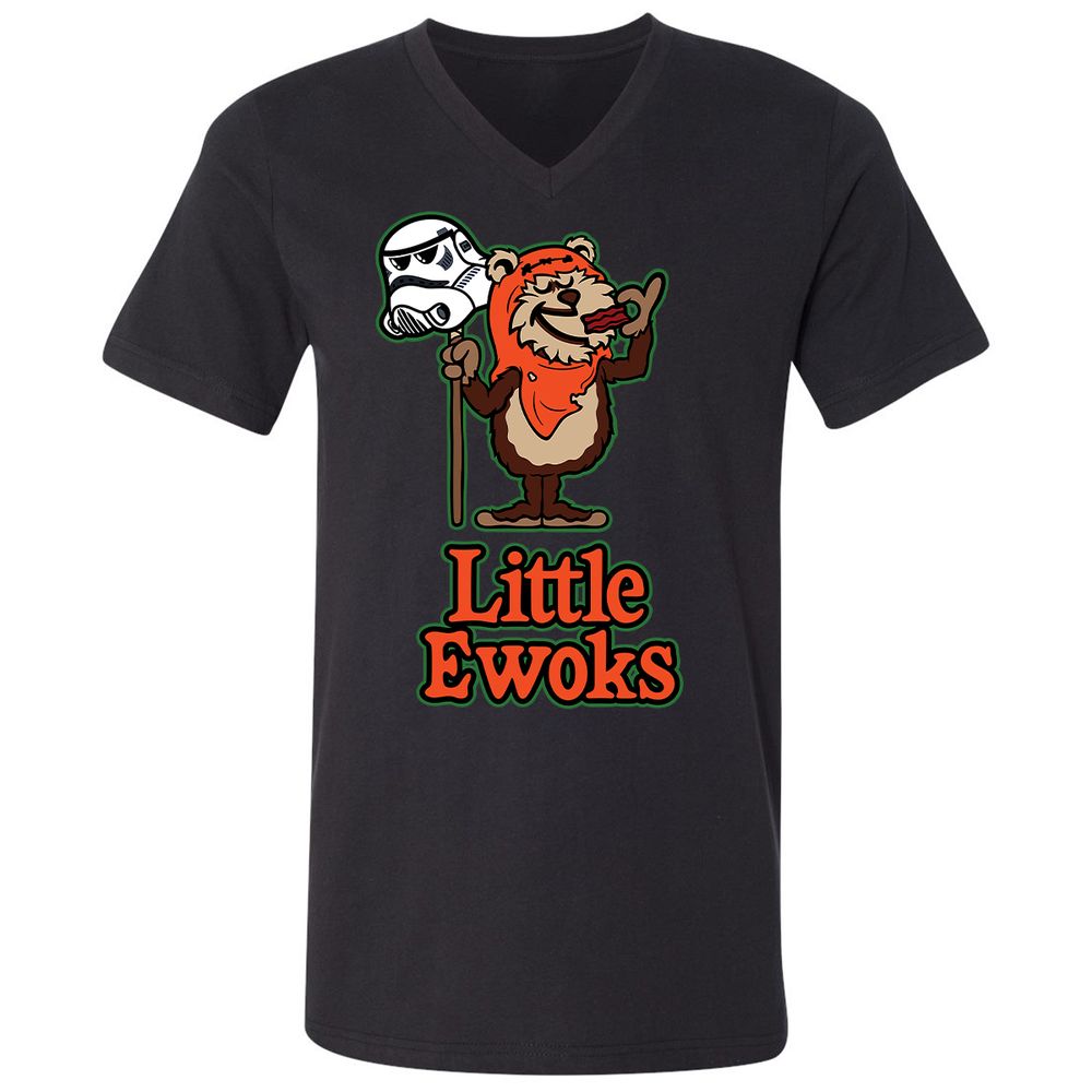 Unisex V-Neck T-Shirt - U4CDFAC2 - Black - 1