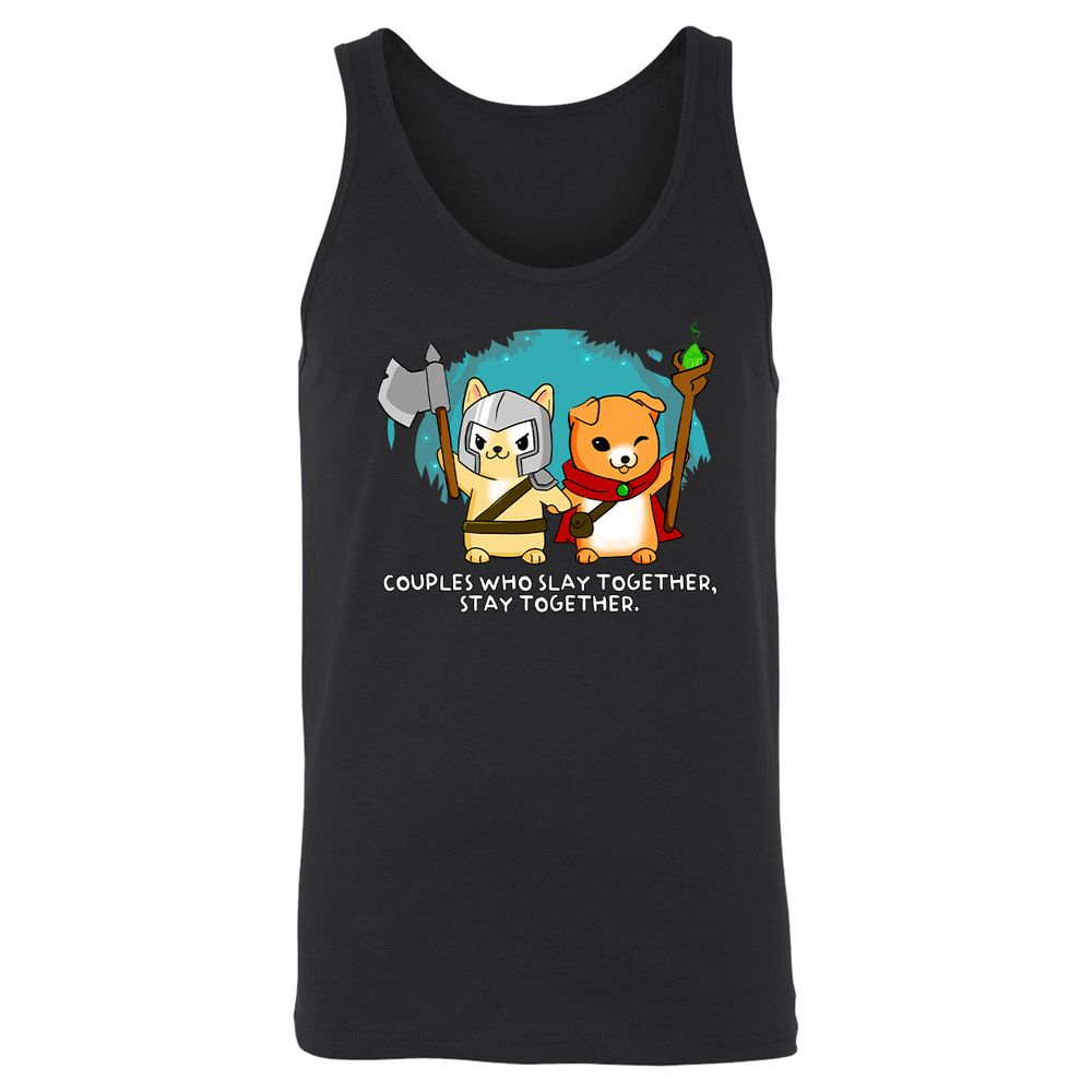 Unisex Jersey Tank - M8ZU53QG - Black - 1