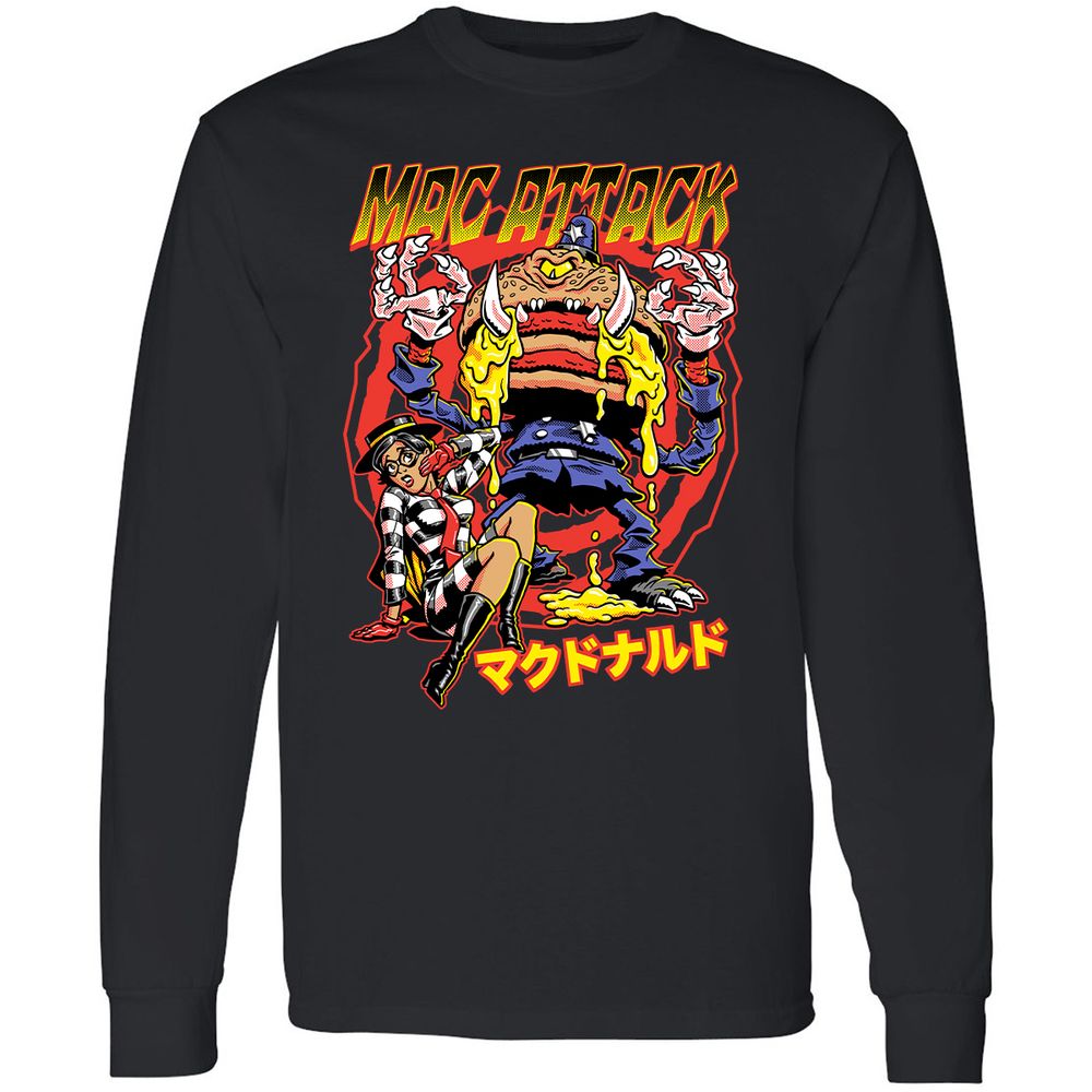 Long Sleeve T-Shirt - GWKB8QW8 - Black - 1