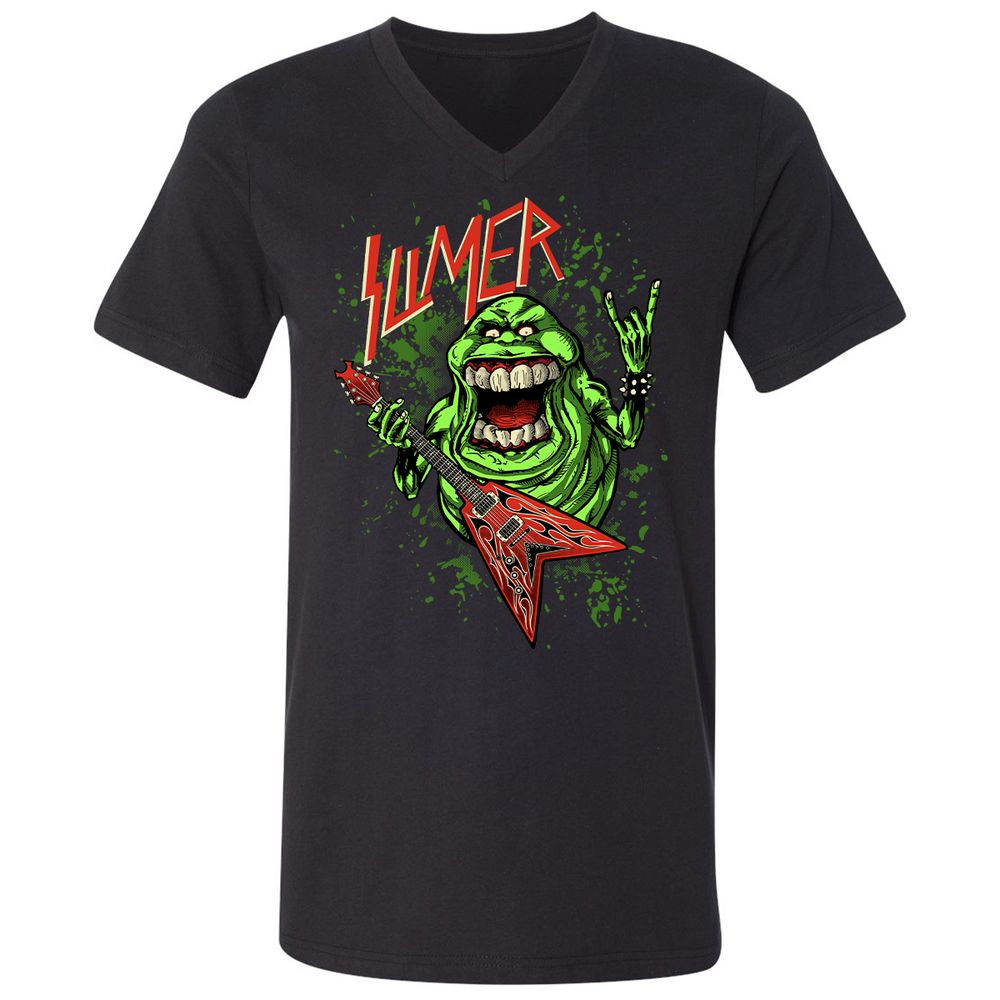 Unisex V-Neck T-Shirt - 2LWM6E55 - Black - 1