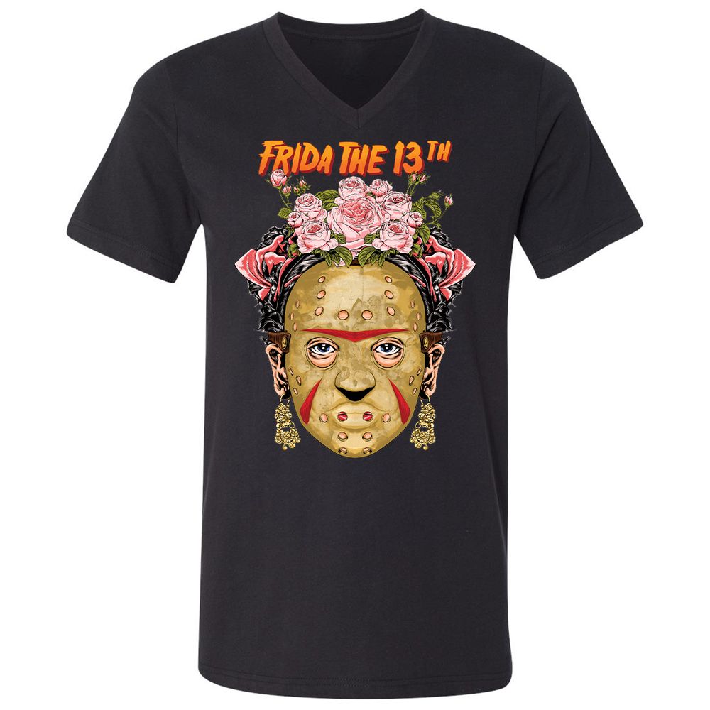 Unisex V-Neck T-Shirt - UGC3HAJK - Black - 1