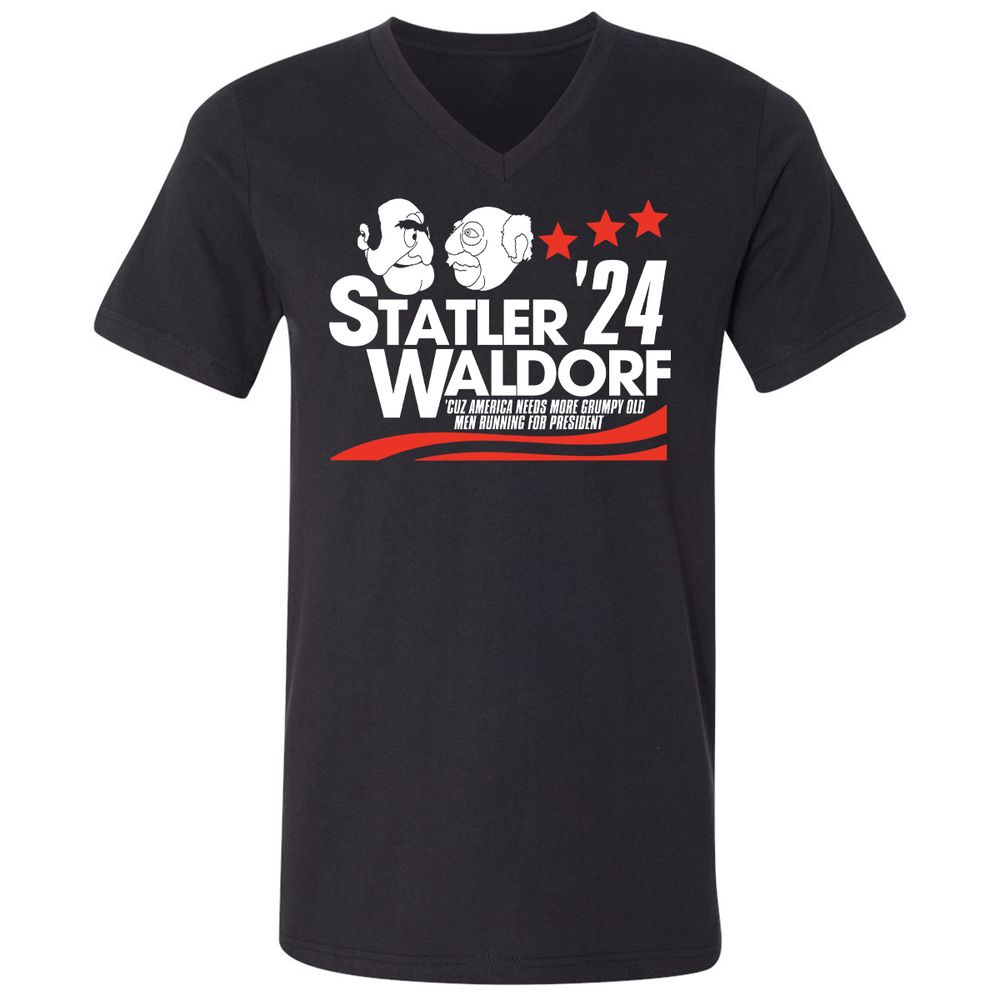 Unisex V-Neck T-Shirt - LYS27YWL - Black - 1