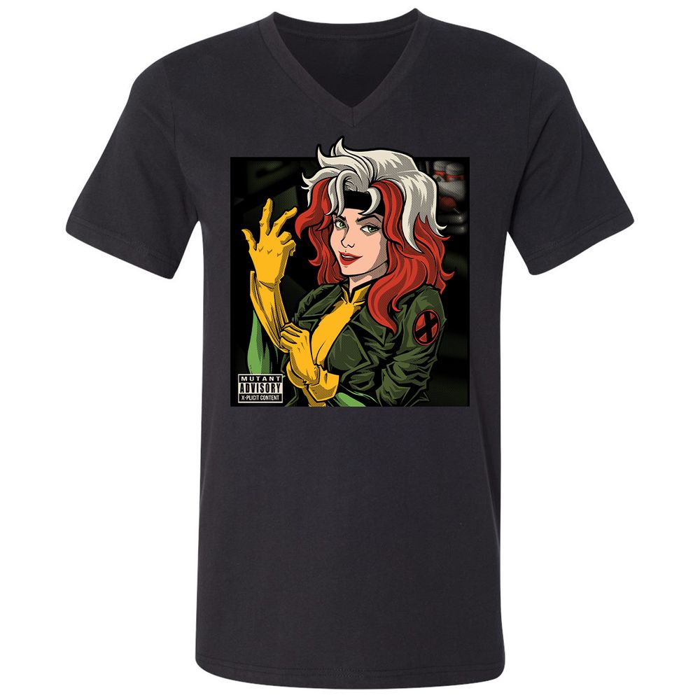 Unisex V-Neck T-Shirt - P4982FDN - Black - 1