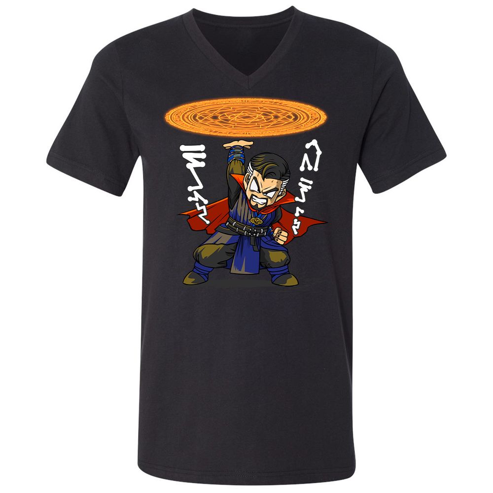 Unisex V-Neck T-Shirt - DJU65KW1 - Black - 1