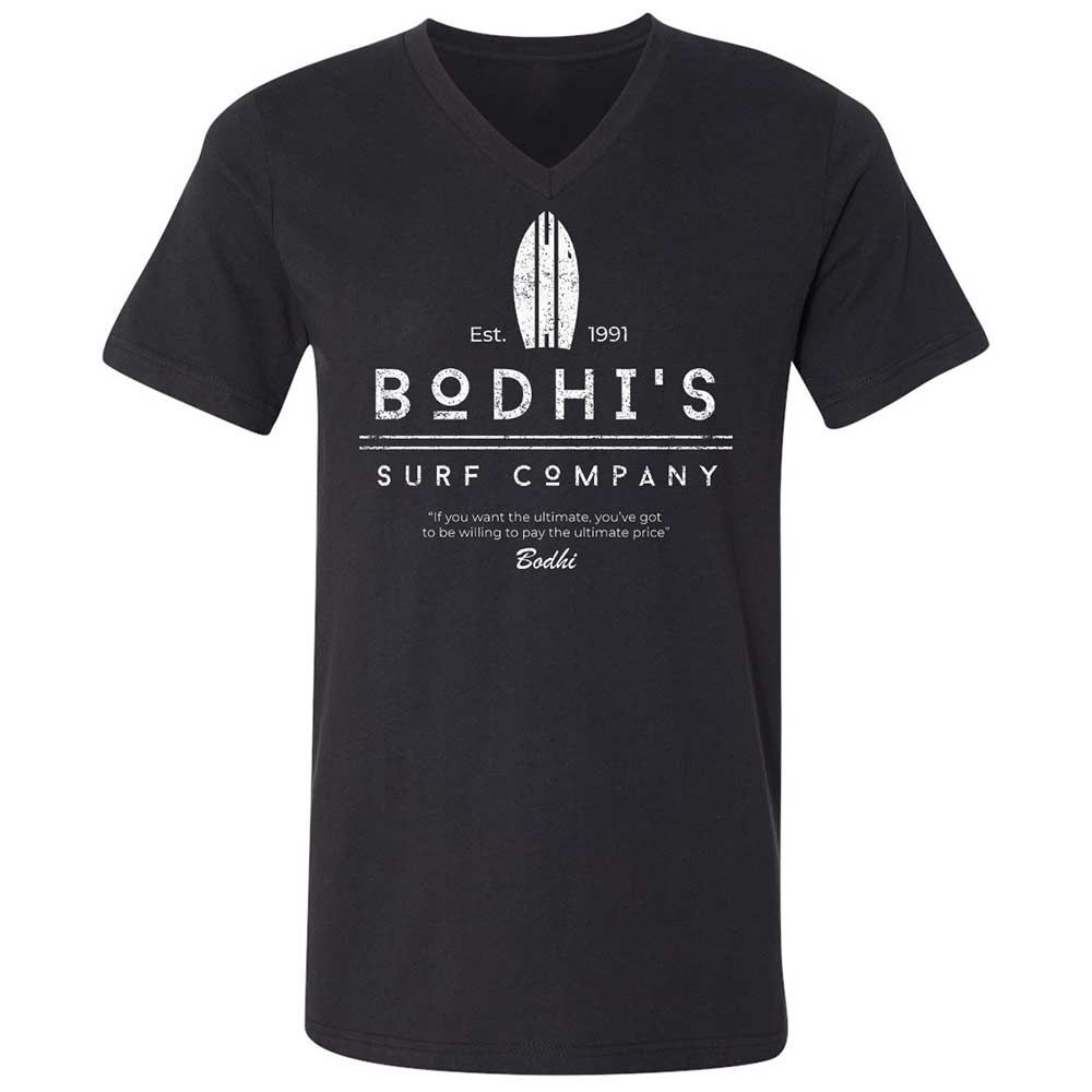 Unisex V-Neck T-Shirt - WQGQXWLG - Black - 1