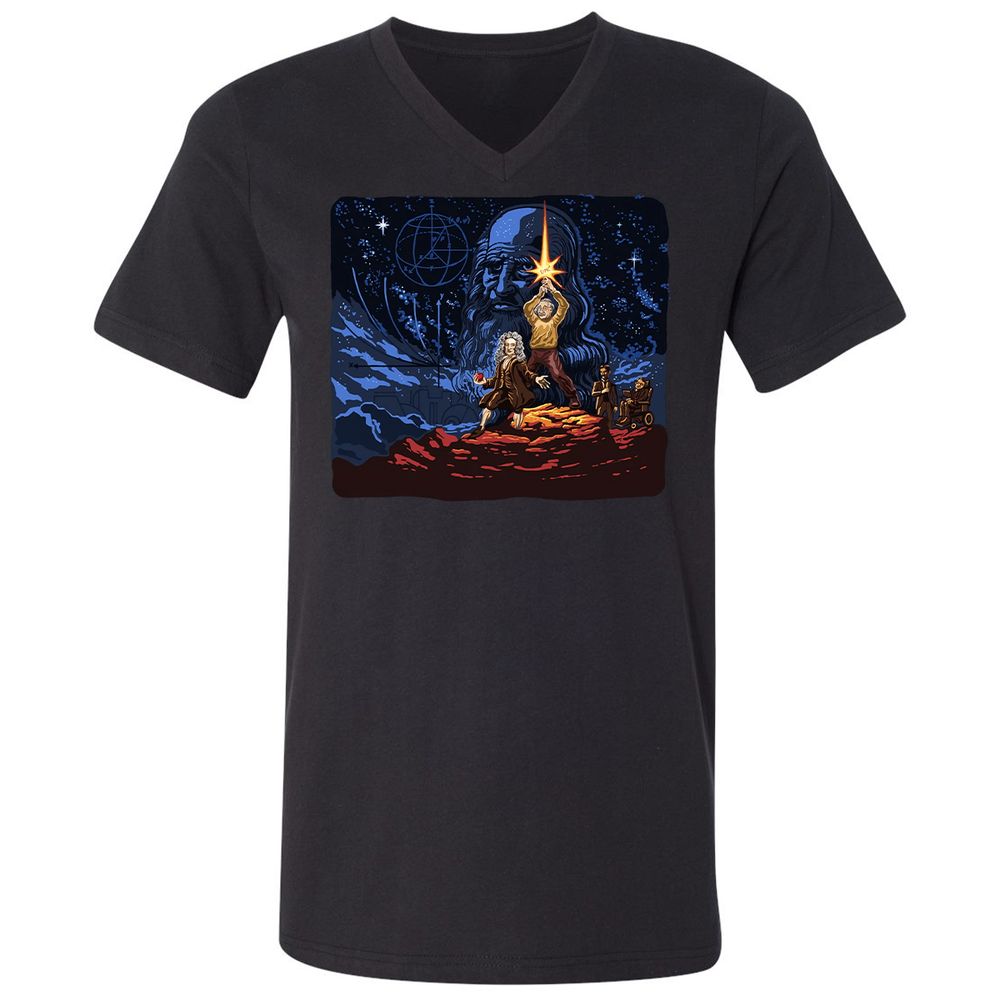 Unisex V-Neck T-Shirt - 6PPSGCJH - Black - 1