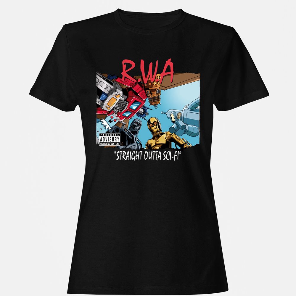 Women's T-Shirt - 9HFRHQR4 - Black - 1