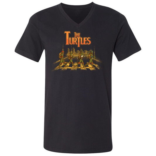 Unisex V-Neck T-Shirt - 4Q5FF1MT - Black - 1