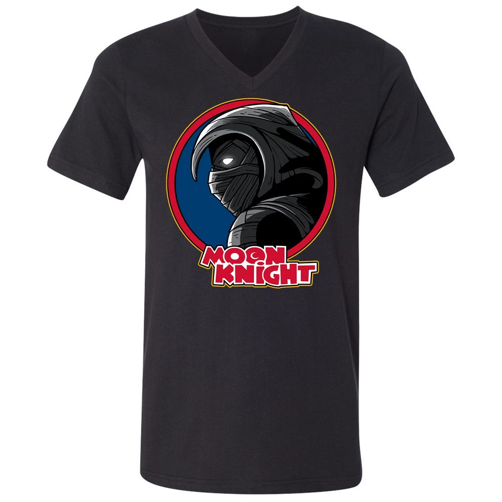 Unisex V-Neck T-Shirt - JK8B38EV - Black - 1