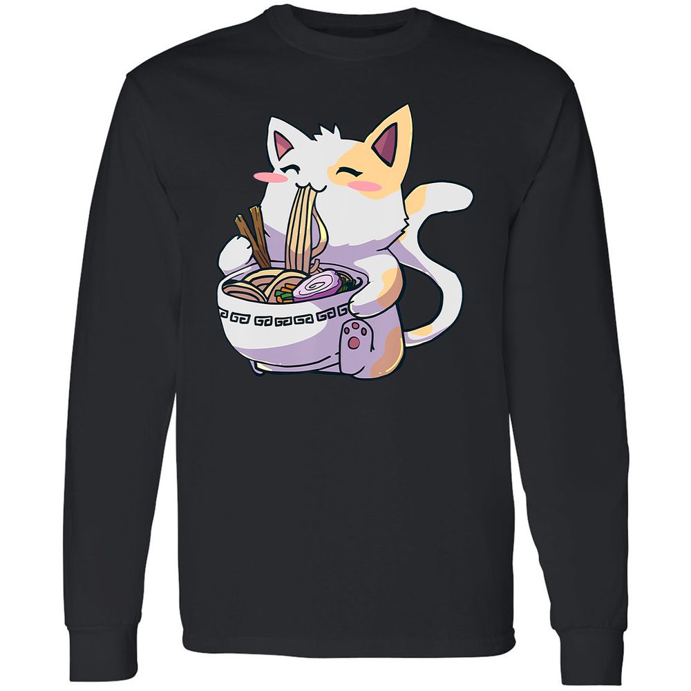 Long Sleeve T-Shirt - WQDTM5V4 - Black - 1