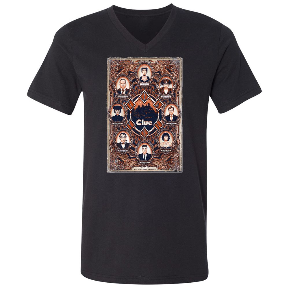 Unisex V-Neck T-Shirt - XBBCEW3E - Black - 1