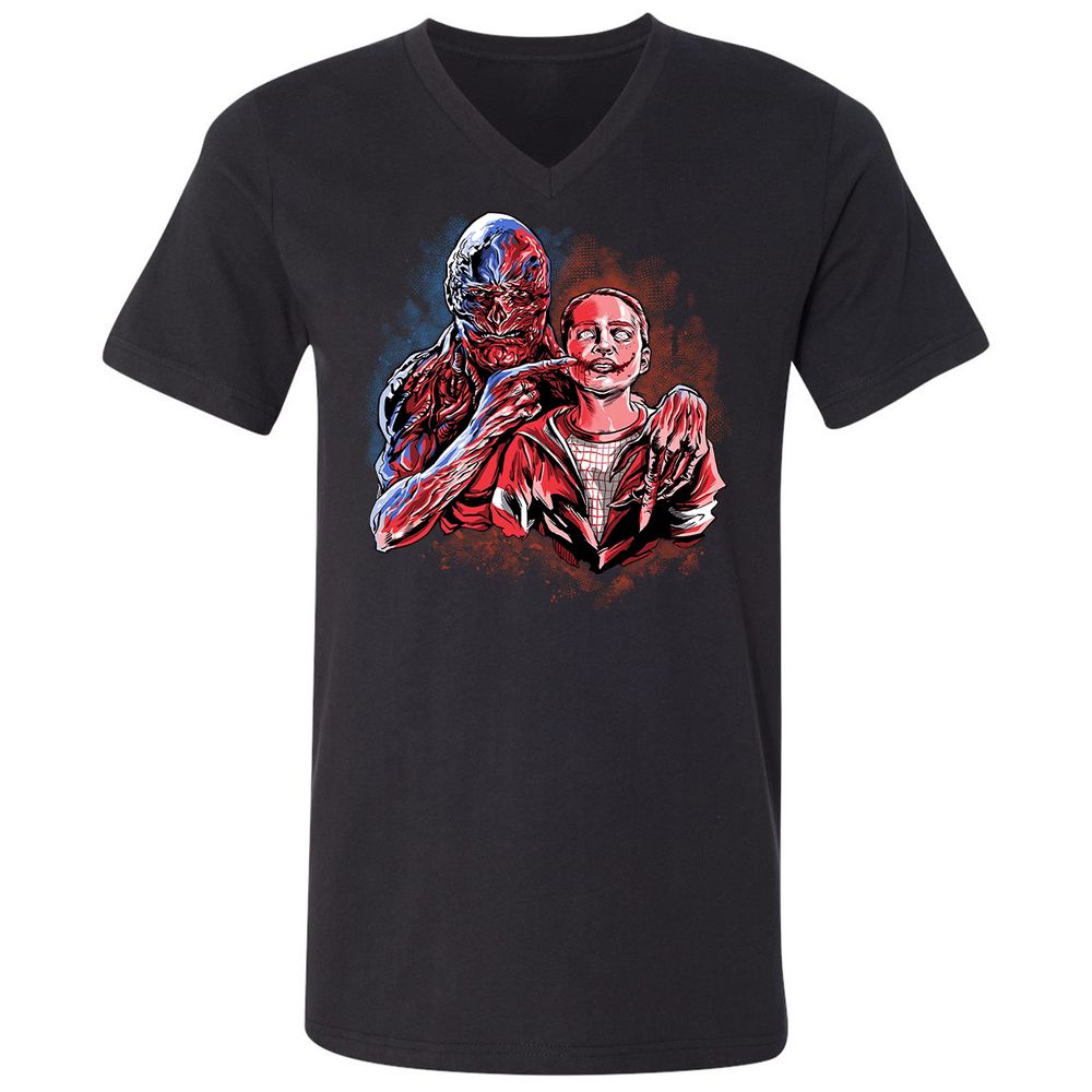Unisex V-Neck T-Shirt - 7GS65VNT - Black - 1