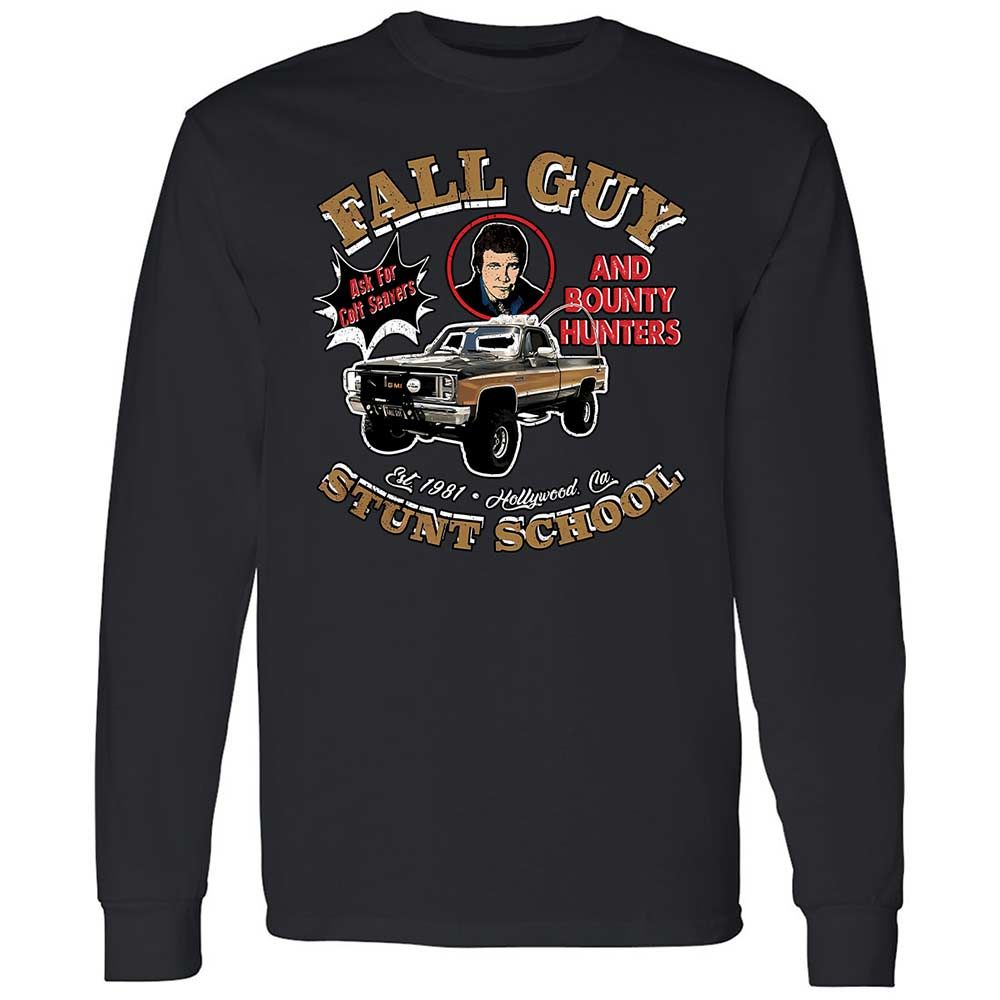 Long Sleeve T-Shirt - 7CFD9CQH - Black - 1