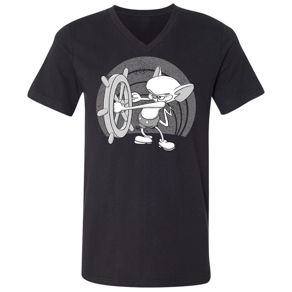 Unisex V-Neck T-Shirt - S1ASR1KT - Black - 1