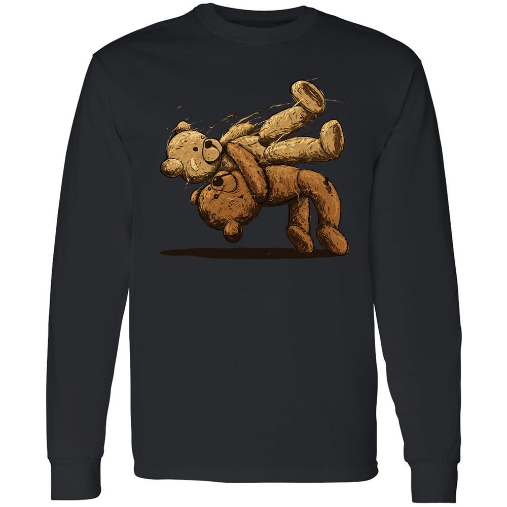 Long Sleeve T-Shirt - PBYZTZWJ - Black - 1