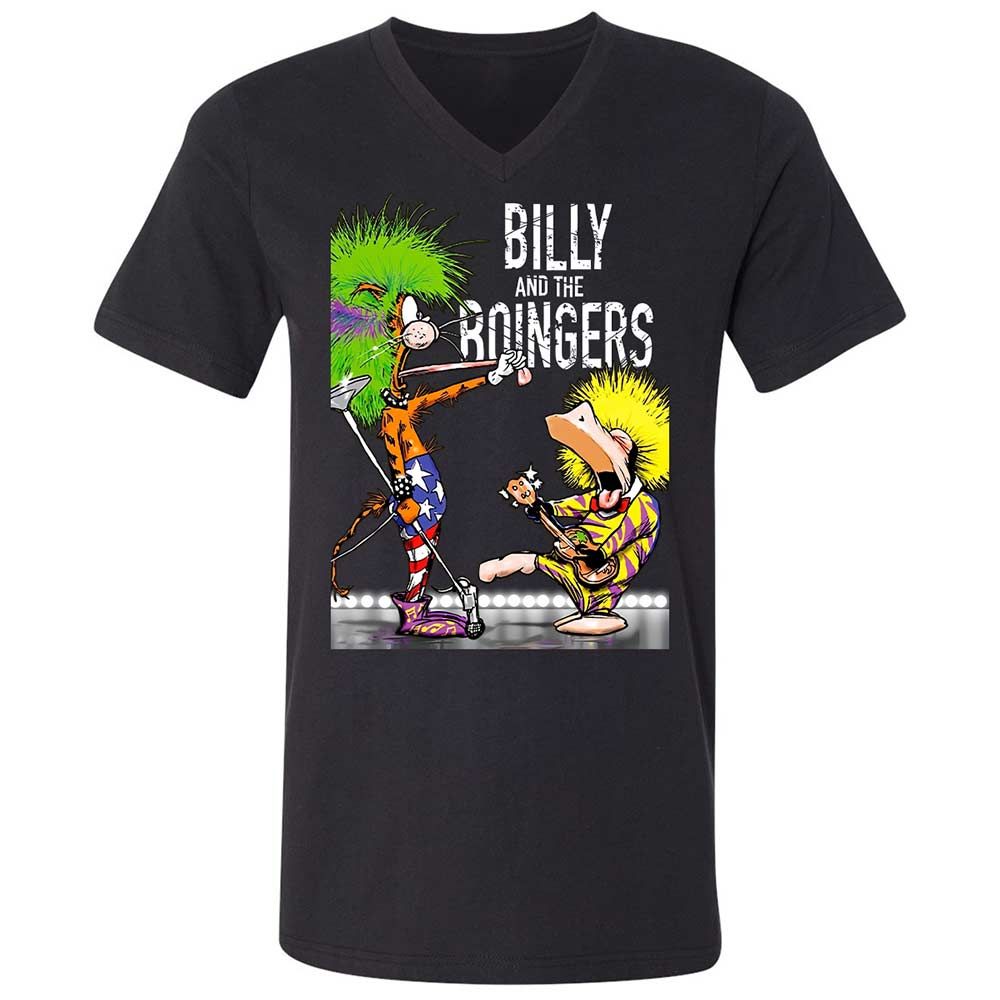 Unisex V-Neck T-Shirt - 1TYC5ZNR - Black - 1