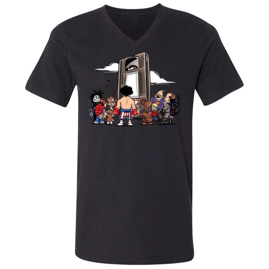 Unisex V-Neck T-Shirt - AN7LFMPE - Black - 1