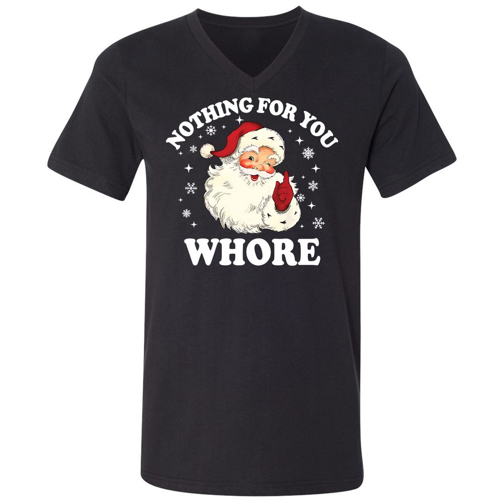 Nothing For You Whore Santa - Black - 1