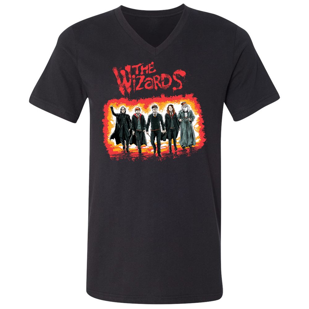Unisex V-Neck T-Shirt - UUWE1FSK - Black - 1