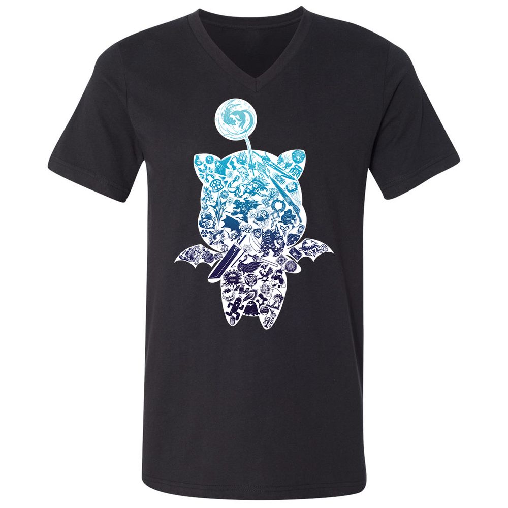 Unisex V-Neck T-Shirt - 427BNPML - Black - 1