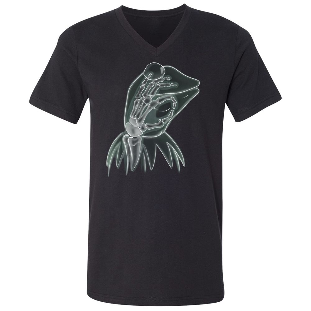 Unisex V-Neck T-Shirt - Z2Z55139 - Black - 1