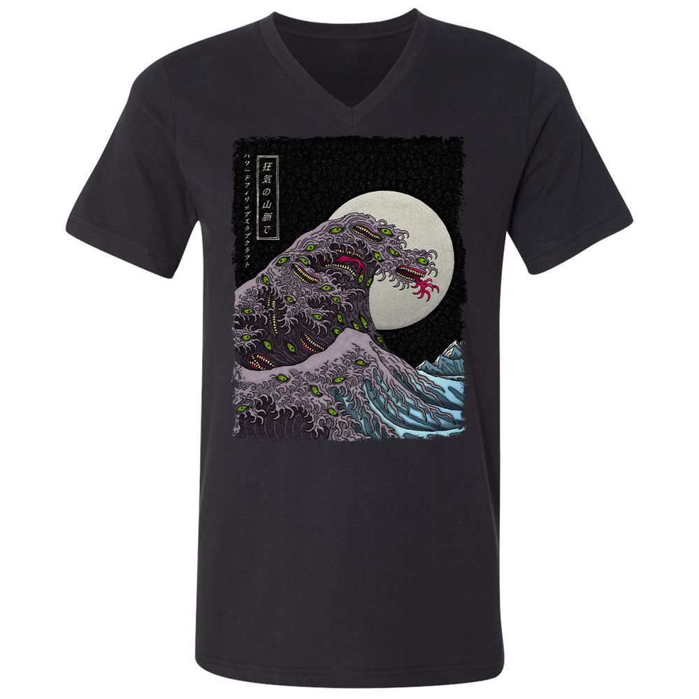 Unisex V-Neck T-Shirt - WYNGAWN9 - Black - 1