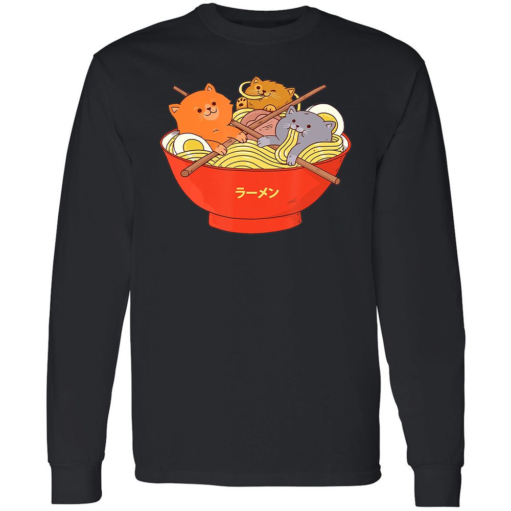 Long Sleeve T-Shirt - G89TFGZ7 - Black - 1