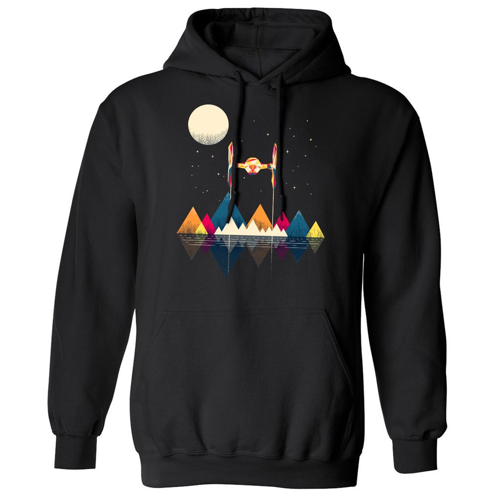 Classic Unisex Hoodie - 5XWJABFX - Black - 1