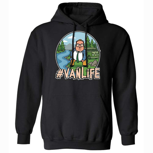 Vanlife living in a van down by the river - Black - 1