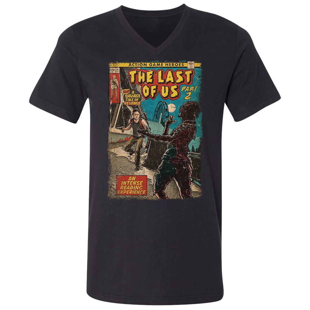 Unisex V-Neck T-Shirt - WPK3M4SE - Black - 1