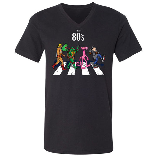 Unisex V-Neck T-Shirt - 42UGYXSZ - Black - 1