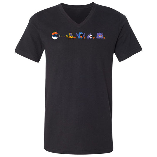 Unisex V-Neck T-Shirt - HGE4X9RS - Black - 1