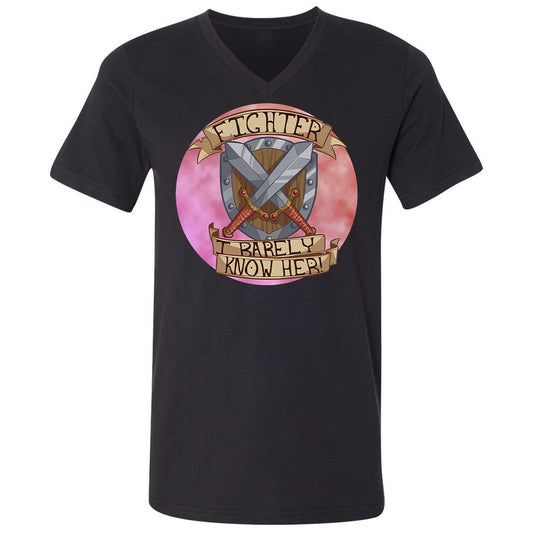 Unisex V-Neck T-Shirt - 51ZQAJCB - Black - 1