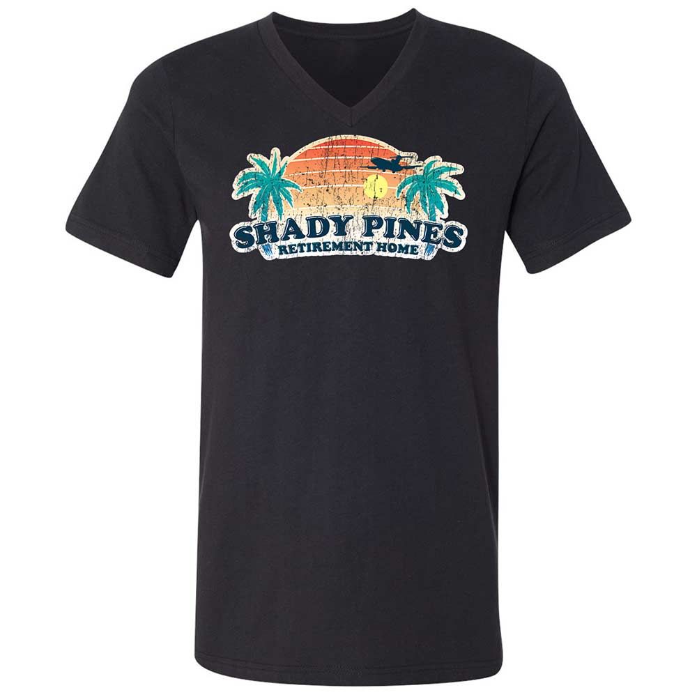 Unisex V-Neck T-Shirt - E35MQKQS - Black - 1